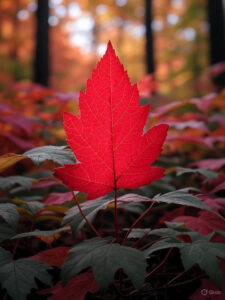 Image of Autumn leaf